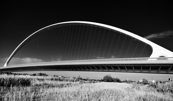 Photograph Massimo Dallaglio Santiago Calatrava Bridge In Reggio Emilia on One Eyeland